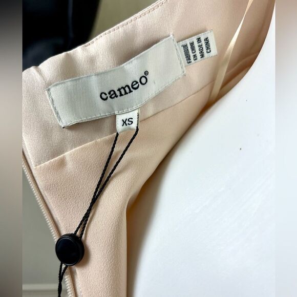 Cameo Halter/Bareback Satin Mini Dress - Picture 7 of 12